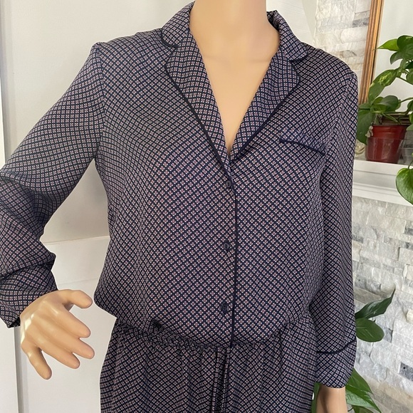 Zara Silk Pajama Romper Sz S - Picture 3 of 11